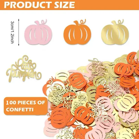 Thanksgiving Pompoen Confetti Glitter Little Pumpkin Letter Pailletten Voor Verjaardag Tafel Decoratie Feestartikelen