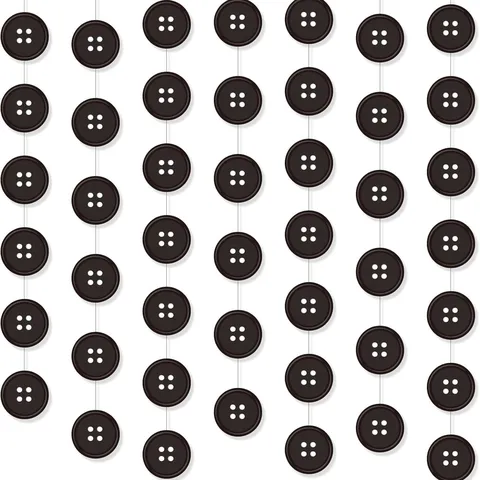 Halloween Button Garland Horror Movie Theme Party Decorations Paper Black Four Eye Button Hanging Banner Creepy Birthday Baby Shower Decor Bunting