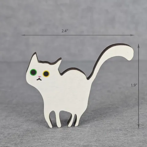 Wooden Cat Puzzle Game Boxwood Animal Jigsaw Educational Toy Desktop Ornament American Style Home Decoration