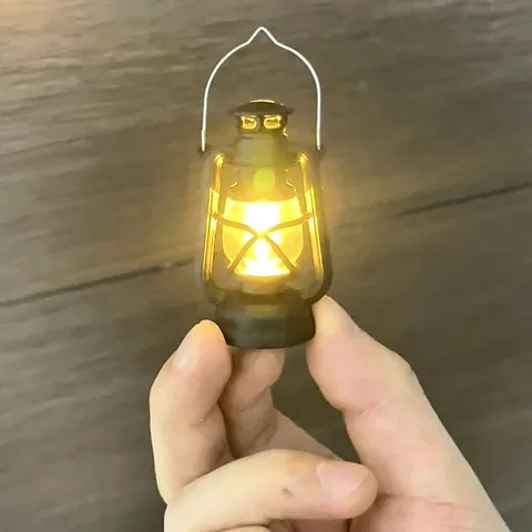 Mini Vintage Kerosene Lamp LED Night Light Portable Bedside Ambient Lighting Child Eye Protection Desk Lamp