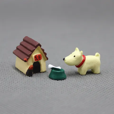 Mini Resin Animal Figurines Cute Pig Duck Chicken Hamster Three Piece Set Micro Landscape Desktop Ornaments Home Decor