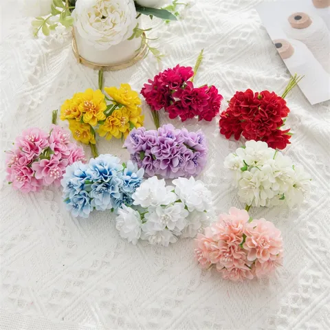 Artificial Silk Flower Bouquets Stamen Wreath Materials For Wedding Party Home Decor Floral Crafting Supplies