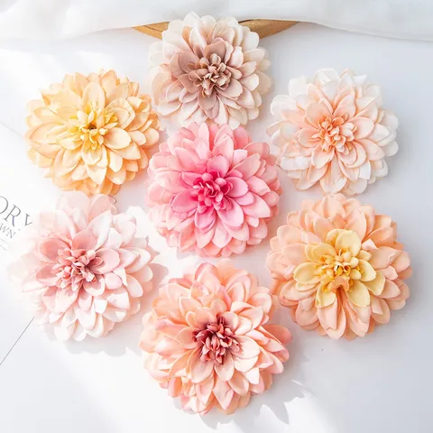 Kunstmatige Zijde Chrysant Bloemhoofdjes Meerkleurige Nepbloemen Voor Huwelijksfeest Woondecoratie DIY Ambachtelijke Bloemstukken