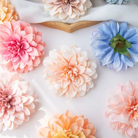 Kunstmatige Zijde Chrysant Bloemhoofdjes Meerkleurige Nepbloemen Voor Huwelijksfeest Woondecoratie DIY Ambachtelijke Bloemstukken