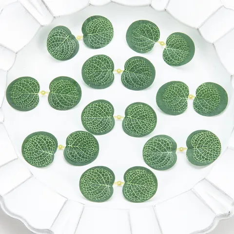 Artificial Eucalyptus Leaves Silk Money Leaf Simulation Plant Accessories For Home Decor DIY Handmade Jewelry Crafts
