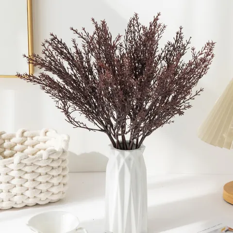 Bouquet de Fleurs Artificielles Herbe de Givré Fausse Plante Fleurs Séchées Pour Mariage Décoration Maison Accessoires Photographie Style Nordique
