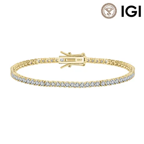 Braccialetto Tennis in Argento Sterling 925 da Donna Luccicante Taglio Rotondo Strass Pavé Catena Glink Lusso Quotidiano Casual Festa Gioielli Regalo
