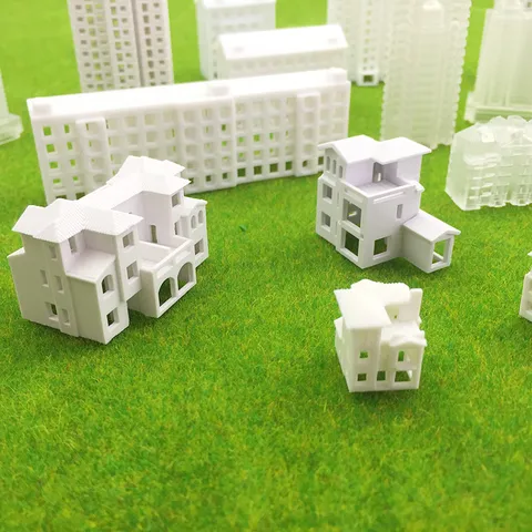 DIY Kit de Construction de Modèle Architectural Plastique Miniature Bureau Appartement Villa Urbanisme Micro Paysage Modèle de Maison