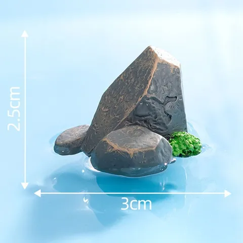 Mikrolandschaft Süße Frosch Harz Figur Tisch Ornament Kreative Stein Pilz Wasserbecken Dekor