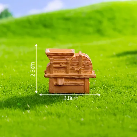 Miniature Resin Farm Tools Ornaments Creative Stone Mill Blower Water Pump Windmill Figurine DIY Micro Landscape Table Decorative Crafts