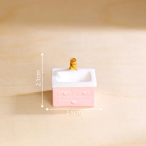Accesorios Decorativos de Micro Paisaje de Casa de Muñecas de Accesorios de Baño de Resina en Miniatura Adornos de Resina