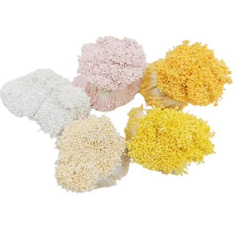 DIY Artificial Flower Stamens Pearlescent Pistils Fake Flower Heads For Handmade Craft Artificial Floral Material Accessories