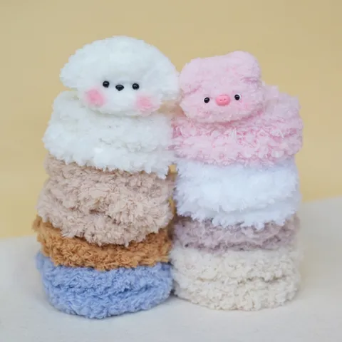 Super Thick Dense Plush Yarn Chenille Stems 15mm Fuzzy Wires DIY Doll Puppy Handmade Craft Pendant