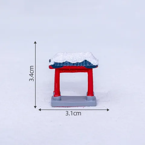 DIY Ρητίνη Χιονισμένο Τοπίο Jiangnan Μικρογραφία Στολίδι Κήπος Νεράιδας Διακόσμηση Γραφείου