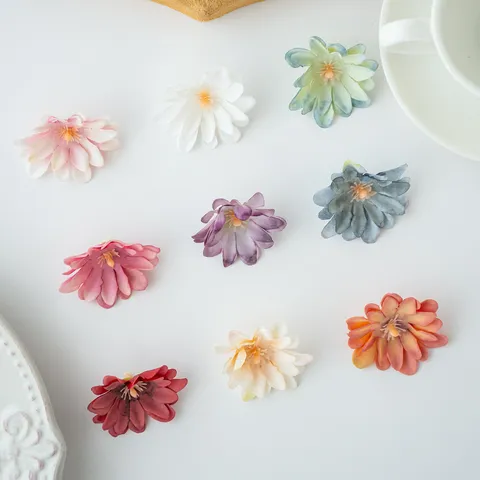 Kunstzijde Pioenroos Bloemhoofdjes DIY Handgemaakt Hanfu Hoofdtooi Decoratieve Materialen Thuis Bruweloft Bloemenmuur Decor
