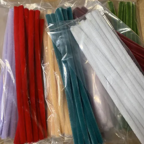 Fluffy Chenille Stems Pipe Cleaners Craft Supplies For DIY Handmade Hair Accessories Weaving Bracelets Creative Art