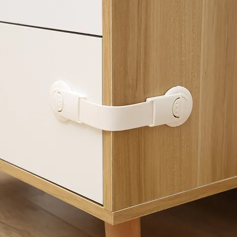 Multi Functional Child Safety Lock For Cabinet Drawer Refrigerator Door Adhesive Safety Strap Lock Home Protective Supplies For Baby Kids