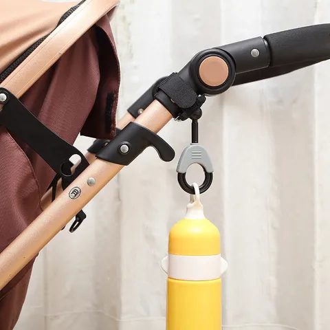 Universelle Kinderwagenhaken Aus Kunststoff 360 Grad Drehbar Klettverschluss Haken Für Babywagen Aufbewahrungstaschen