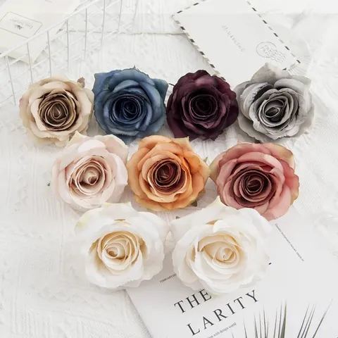 Kunstzijde Rozen Bloemhoofden Nep Bloemen Voor Bruiloft Feest Huisdecoratie En DIY Fotografie Rekwisieten Decoratie