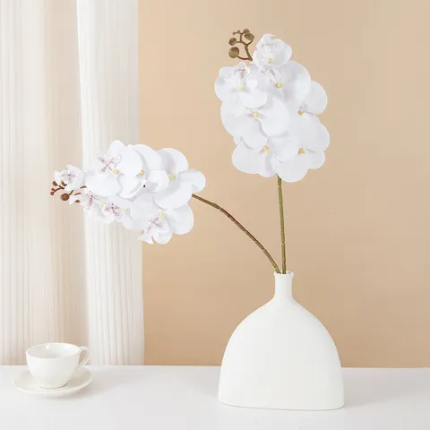 Kunstmatige Phalaenopsis Bloem 7 Hoofden Zijden Orchidee Stel Voor Thuis Woonkamer Tafel Bruiloft Feest Decoratie Bloemstuk