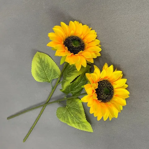 Tournesol Artificiel Branche Unique Fleur En Soie Pour Salon Maison Mariage Fête Décoration Accessoire De Photographie Jaune