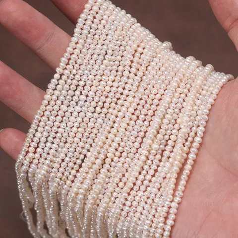 Natürliche Süßwasserperle Kralen Kartoffelform Barockstil Lose Schnur Für DIY Schmuckherstellung Halskette Armband Material Zubehör