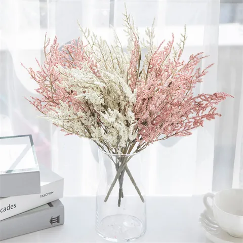 Künstliche Seide Lavendel Und Schleierkraut Einzelner Zweig Künstliche Blumen Für Zuhause Küche Wohnzimmer Tisch Vase Dekor