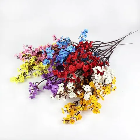 Artificial Baby's Breath Flower Bouquet Silk Simulation Plants For Wedding Party Home Decor Window Floral Arrangement