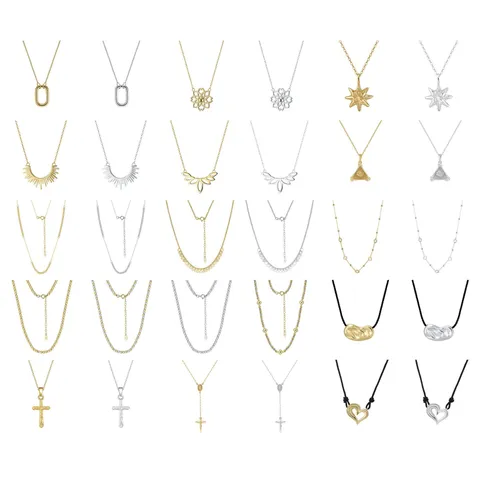 Echtes 925 Sterlingsilber Anhänger Halskette Für Damen Hohl Blume Geometrische Kreuz Kette Choker Leicht Luxus Nische Schmuck Geschenk