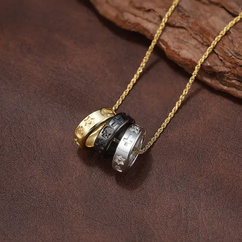 Bagues Punk Gothiques En Forme De Crâne De Croix Pour Hommes Rétro Ensemble De Bagues En Acier Inoxydable Agate Noire Cadeau Bijoux