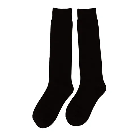 Damen Einfarbige Lange Wadensocken Weiche Atmungsaktive Baumwolle Über Dem Knie Warme Winterstrümpfe Tägliche Casual Socken
