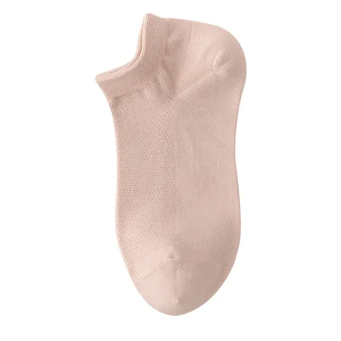 Damen Atmungsaktive Mesh Reine Baumwolle Kurzsocken Sommer Dünn Low Cut Casual Socken