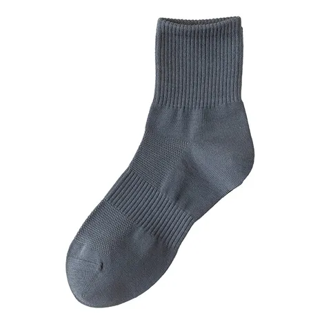Damen Casual Baumwolle Wadenlange Socken Atmungsaktives Mesh Einfarbig Leicht Frühlings- und Herbstmode
