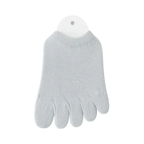 Chaussettes Invisibles Femme Demi-Semelle Cinq Doigts Mesh Respirant Antidérapant Avant-Pied Été