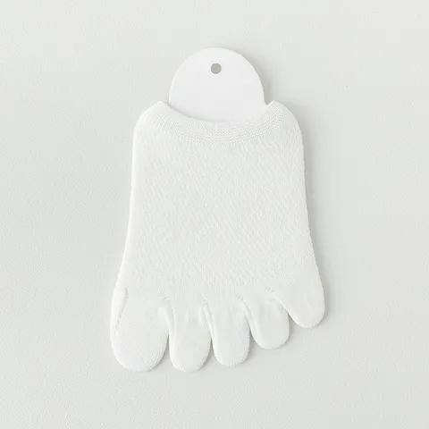 Chaussettes Invisibles Femme Demi-Semelle Cinq Doigts Mesh Respirant Antidérapant Avant-Pied Été