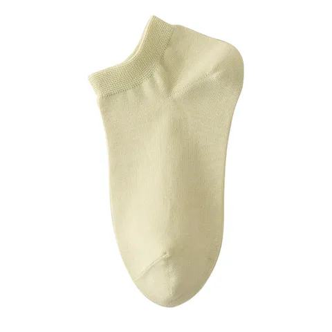 Damen Reine Baumwolle Kurze Socken Frühling Sommer Atmungsaktiv Geruchshemmend Einfarbig Lässig Niedrige Knöchelsocken