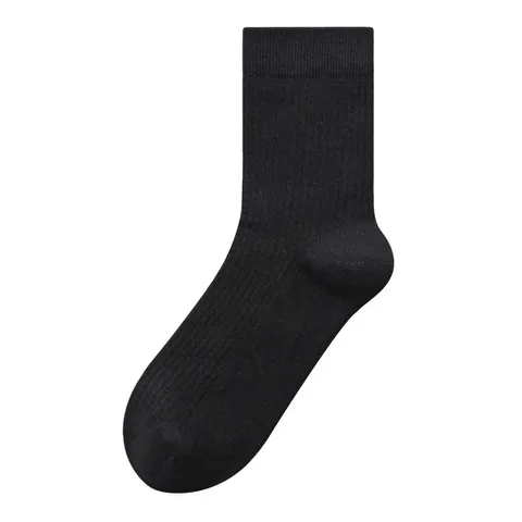 Herren Casual Reines Baumwolle Crew Socken Antibakteriell Atmungsaktiv Einfarbig Hohe Elastizität Business Socken