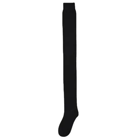 Calcetines Altos Gruesos de Algodón por Encima de la Rodilla Color Sólido Calcetines Largos Cálidos para Mujer Ropa Casual de Invierno
