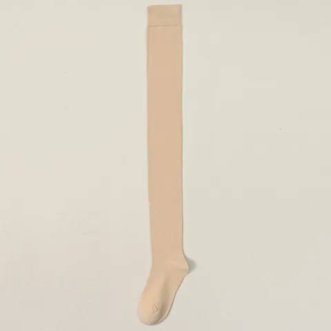 Calcetines Altos Gruesos de Algodón por Encima de la Rodilla Color Sólido Calcetines Largos Cálidos para Mujer Ropa Casual de Invierno