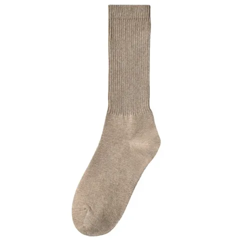 Damen Einfarbige Lange Socken Aus Gekämmter Baumwolle Herbst Winter Lässige Hohe Strümpfe