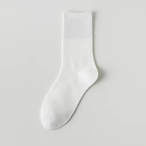 Damen Dünne Atmungsaktive Baumwolle Mid-Calf Stacked Socken Macaron Einfarbig Casual Bequeme Mesh Sommersocken
