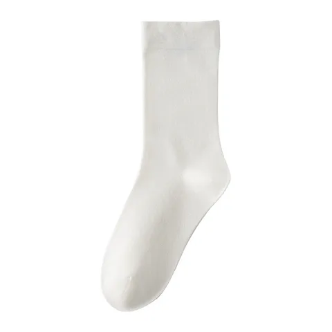 Damen Casual Einfarbig Slouch Socken Baumwolle Weich Atmungsaktiv Mittlere Wade Lange Socken Tägliche Mode Strumpfwaren