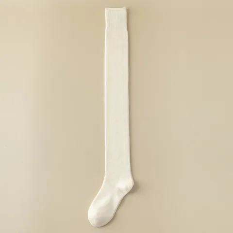 Damen Kaschmir Overknee Hohe Socken Winter Warm Lange Oberschenkelhohe Strümpfe Rutschfest Unifarben