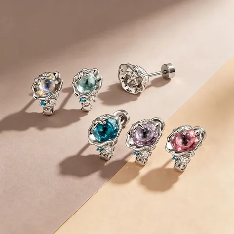 Ozean Serie Conch Stern Ohrstecker 316L Edelstahl Titanlegierung Kühle Knorpel Piercing Schraubverschluss Schmuck Für Damen