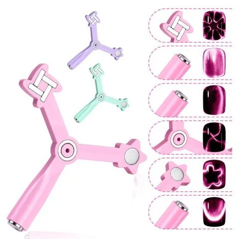 Herramienta Magnética Multifuncional para Nail Art Ojo de Gato Diseño de Flor Magnética Fuerte para Manicura DIY Belleza Accesorios
