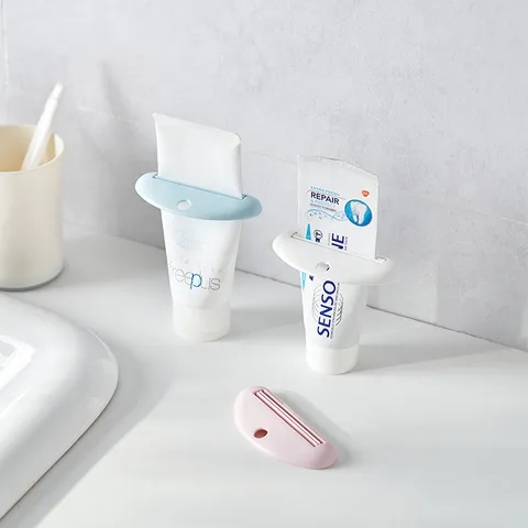 Spremi Dentifricio Manuale Dispenser per Detergente Viso Spremitubi in Plastica Supporto per Organizzazione Bagno Strumento Estrattore Crema Mani
