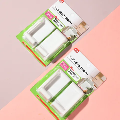 Portarotolo da Cucina Magnetico Moderno Minimalista Montaggio a Parete Lato Frigorifero Rack di Stoccaggio in Plastica Bianco 2103
