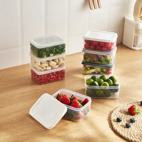 Boîte De Conservation Japonaise En PP Organisateur De Réfrigérateur Micro-Ondes Pour Riz Petite Boîte À Déjeuner Moderne Minimaliste Conteneurs De Préparation De Repas Sains