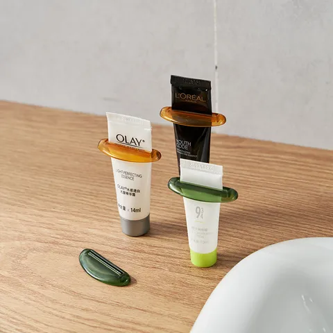 Japanese Minimalist Manual Toothpaste Squeezer Durable ABS Tube Roller Squeezer Clip For Cleanser Face Wash Bathroom Accessories