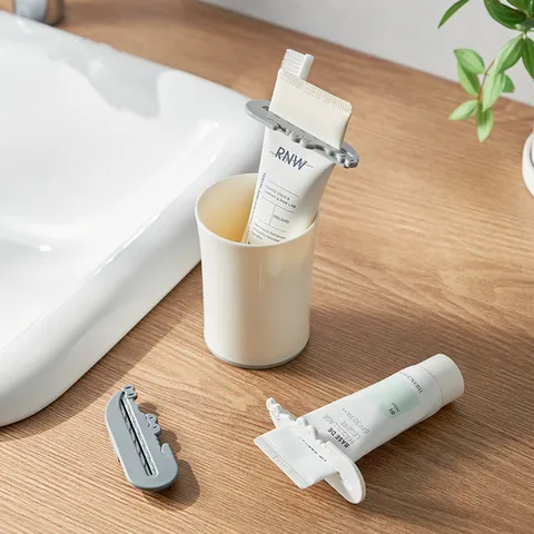 Handmatige Plastic Tandpastapers Leuke Krokodillenvorm Tube Crème Rollende Dispenser Voor Badkamer Reiniger Handcrème Thuis Opslag Organisatie